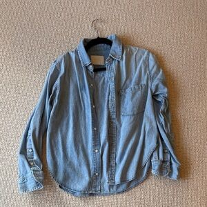 Citizens Of Humanity Light Blue Button Down Shirt